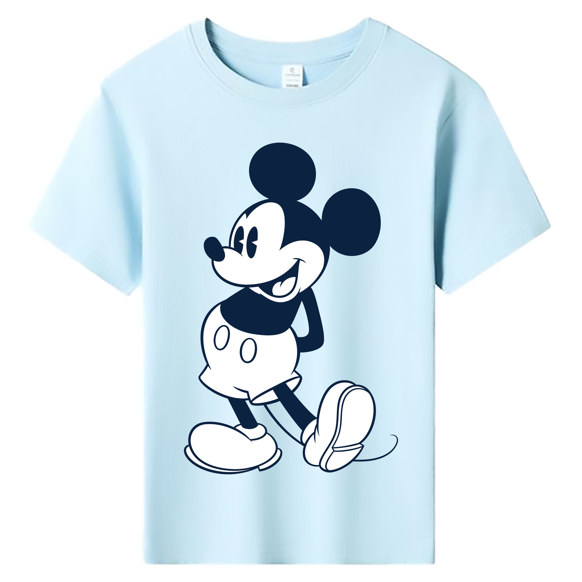 ミッキーマウス Mickey Mouse 綿100％キッズTシャツ（フロントプリント）